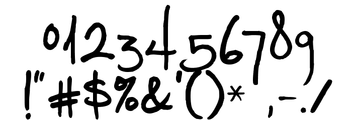 Splurge Font OTHER CHARS