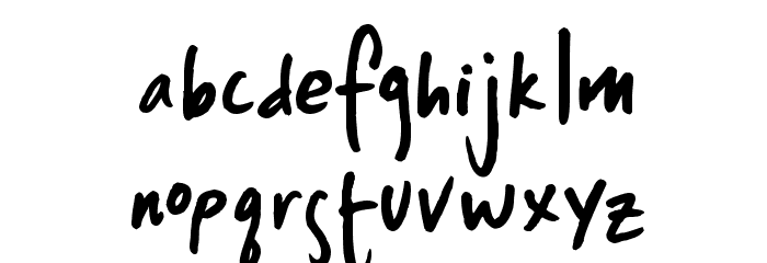 Splurge Font LOWERCASE