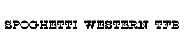 Spoghetti Western tfb  नि: शुल्क फ़ॉन्ट्स डाउनलोड