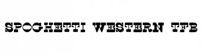 Spoghetti Western tfb  تنزيل الخطوط