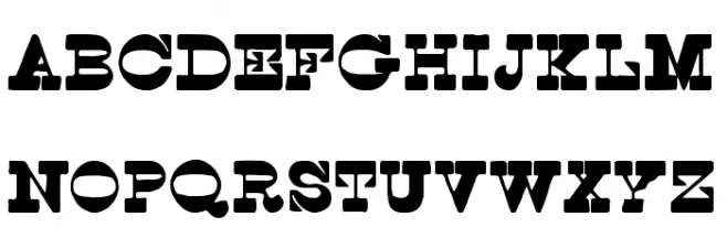 Spoghetti Western tfb Schriftart Groß