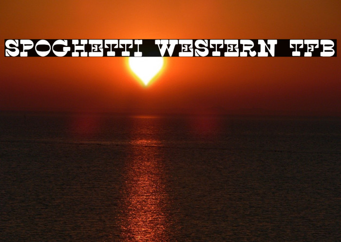 Spoghetti Western tfb Font examples