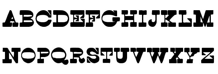 Spoghetti Western tfb Font LOWERCASE