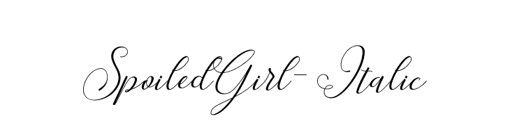SpoiledGirl-Italic  baixar fontes gratis