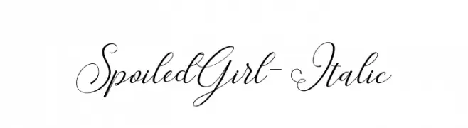 SpoiledGirl-Italic  Frei Schriftart Herunterladen