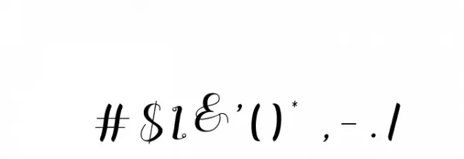 SpoiledGirl-Italic Font OTHER CHARS