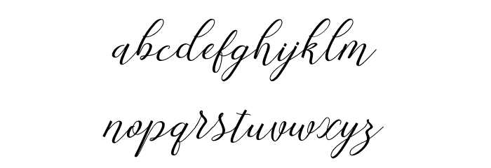 SpoiledGirl-Italic Font LOWERCASE