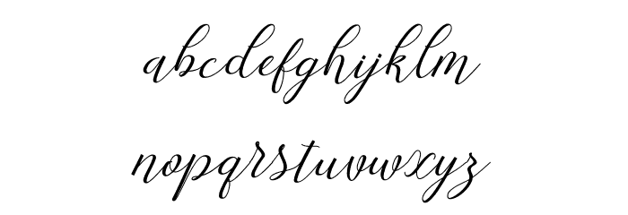 SpoiledGirl-Italic Font LOWERCASE