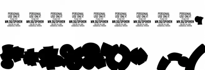 Spoken BG PERSONAL USE ONLY Font OTHER CHARS