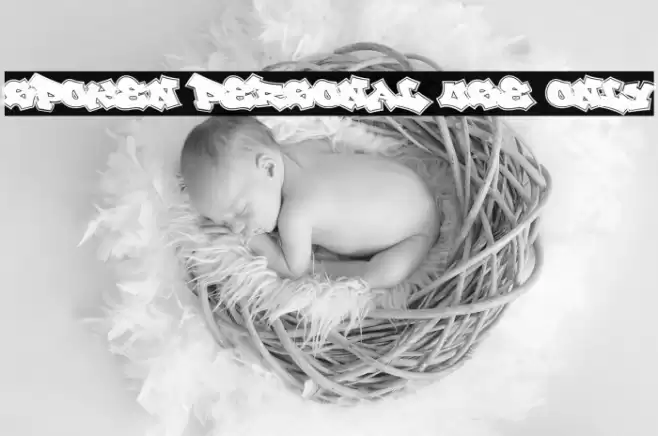 Spoken PERSONAL USE ONLY Font examples