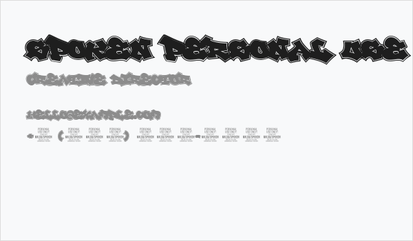 Spoken PERSONAL USE ONLY Business Card