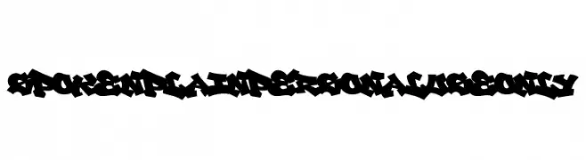 Spoken Plain PERSONAL USE ONLY  Frei Schriftart Herunterladen