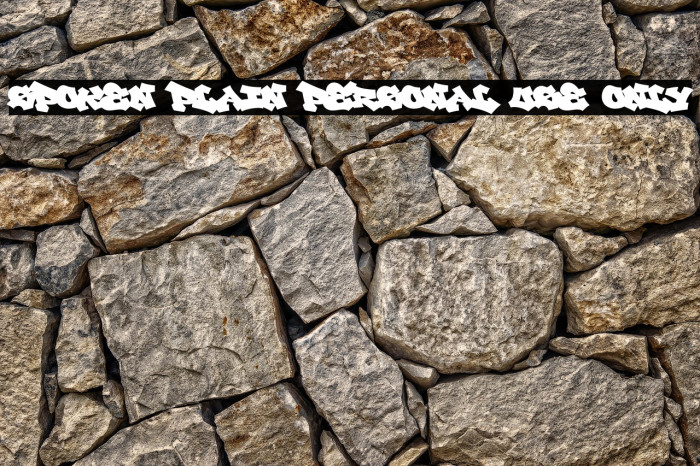 Spoken Plain PERSONAL USE ONLY Example 2