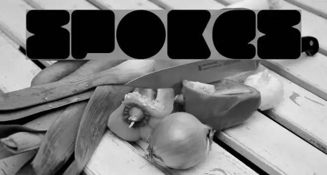 Spokes Font examples