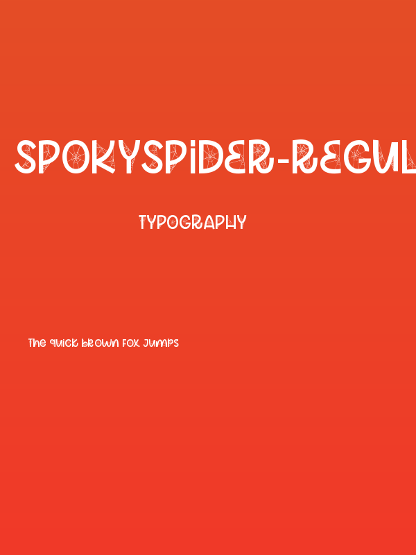 SpokySpider-Regular Poster