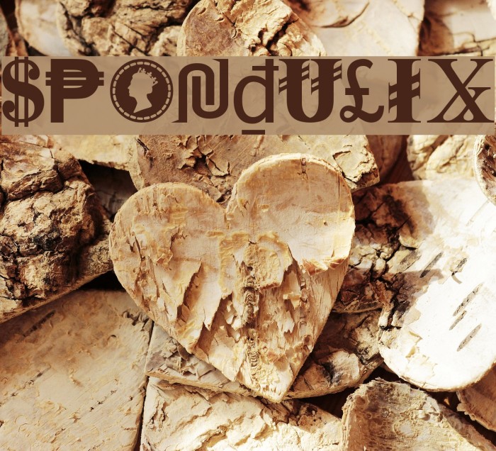 Spondulix Font examples