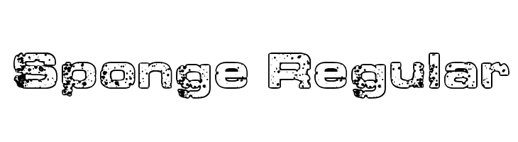 Sponge Regular  font caratteri gratis
