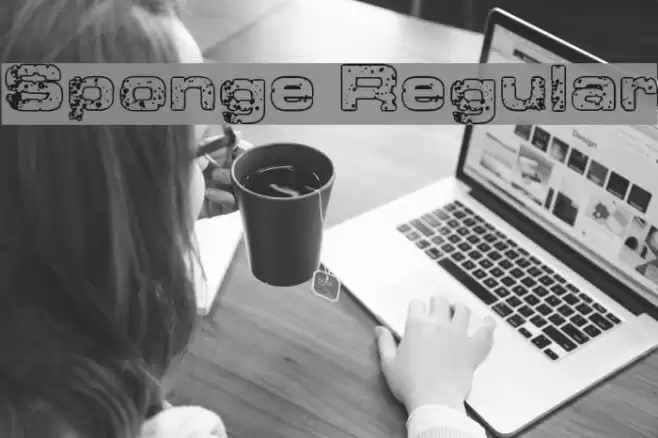 Sponge Regular Font examples
