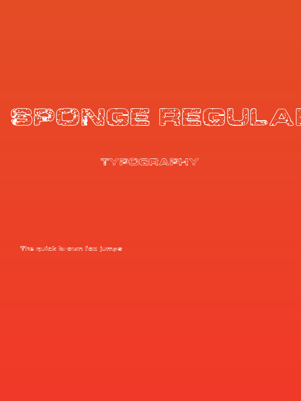 Sponge Regular Poster