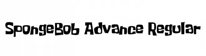 SpongeBob Advance Regular  免费字体下载