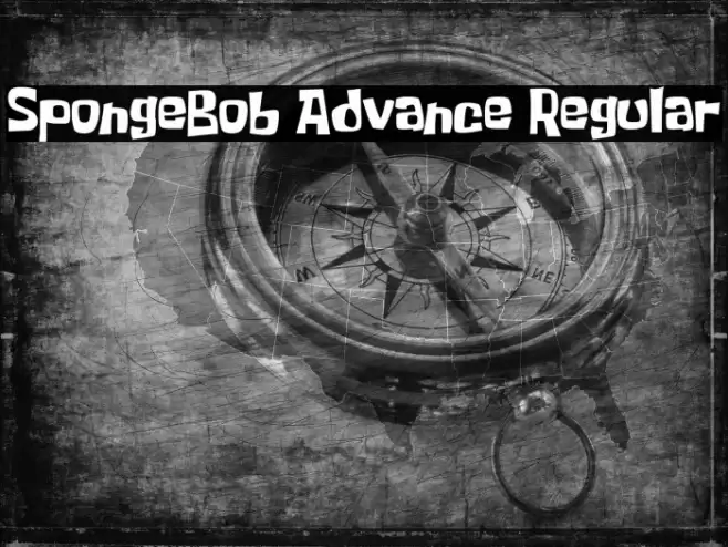 SpongeBob Advance Regular Font examples