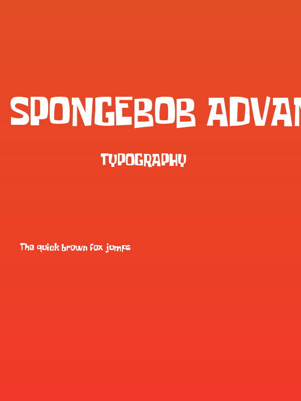 SpongeBob Advance Regular Poster
