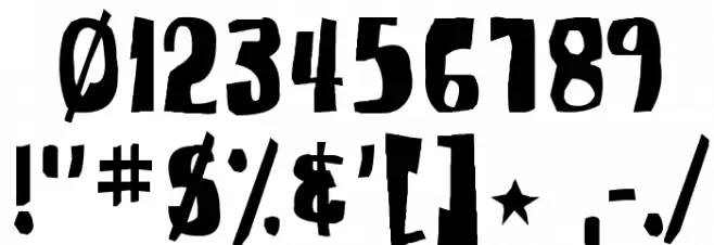 SpongeFont SquareType Fonte OUTROS PERSONAGENS