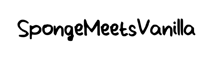 SpongeMeetsVanilla Font