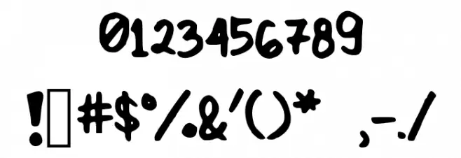 SpongeMeetsVanilla Font OTHER CHARS