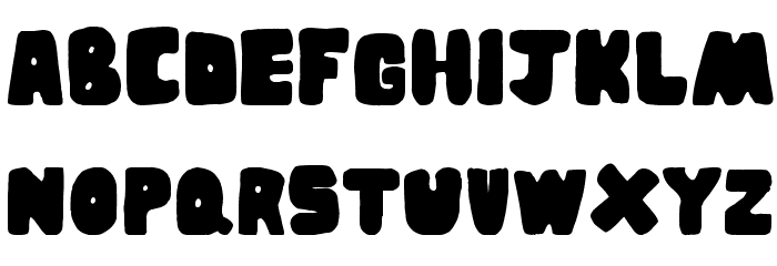 Sponge Font LOWERCASE