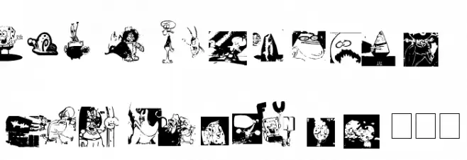 Spongebob Dingpants 字体 大写