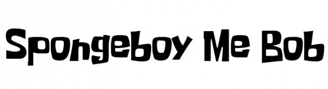 Spongeboy Me Bob  Frei Schriftart Herunterladen