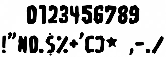 Spongeboy kontra Dusiciel Font OTHER CHARS