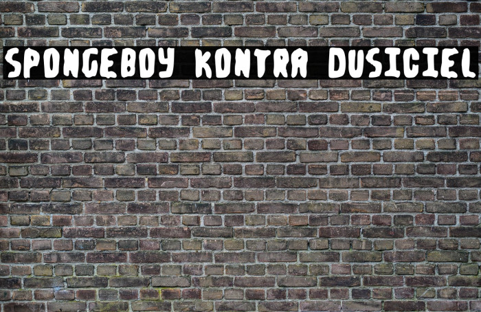 Spongeboy kontra Dusiciel Font examples
