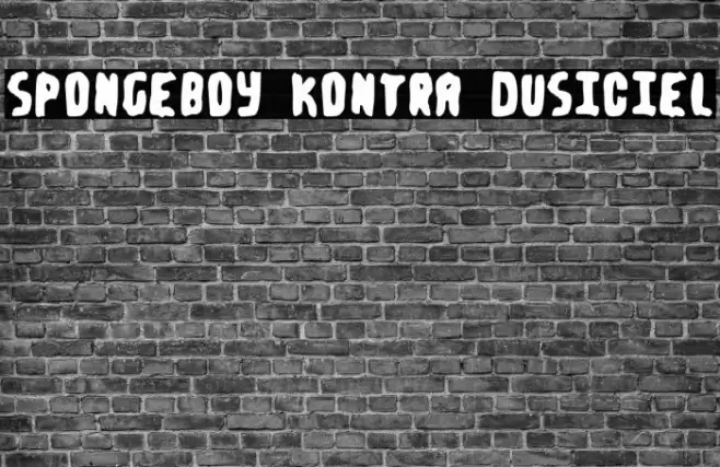 Spongeboy kontra Dusiciel Font examples
