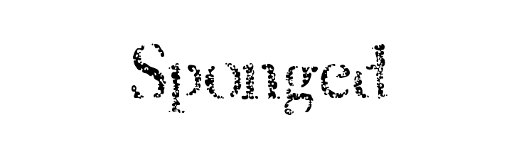 Sponged Font
