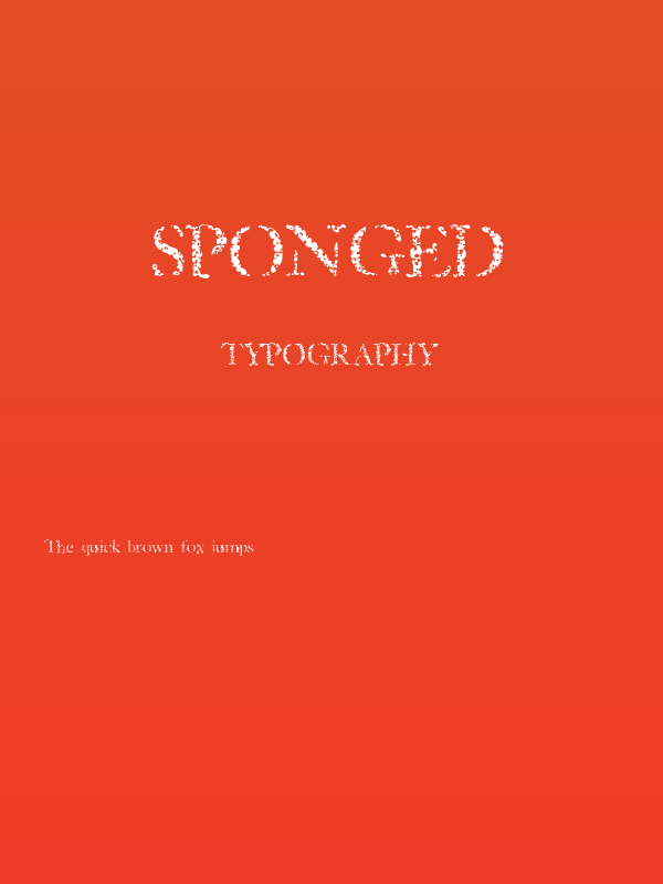 Sponged Poster