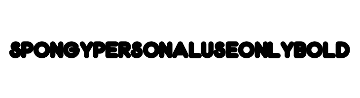 Spongy PERSONAL USE ONLY Bold  Descarca Fonturi Gratis