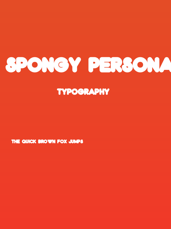 Spongy PERSONAL USE ONLY Bold Poster
