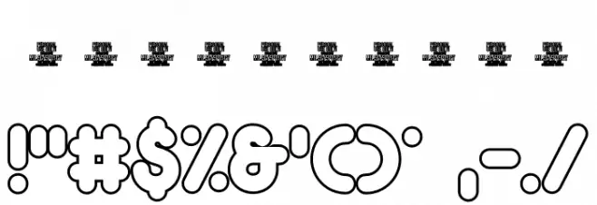 Spongy PERSONAL USE ONLY Outline Font OTHER CHARS