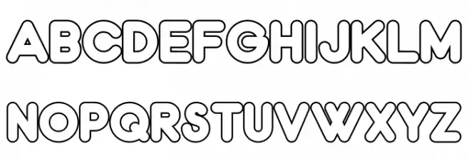 Spongy PERSONAL USE ONLY Outline Шрифта ВЕРХНИЙ
