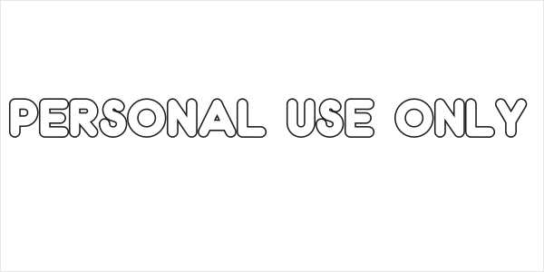 Spongy PERSONAL USE ONLY Outline Logo