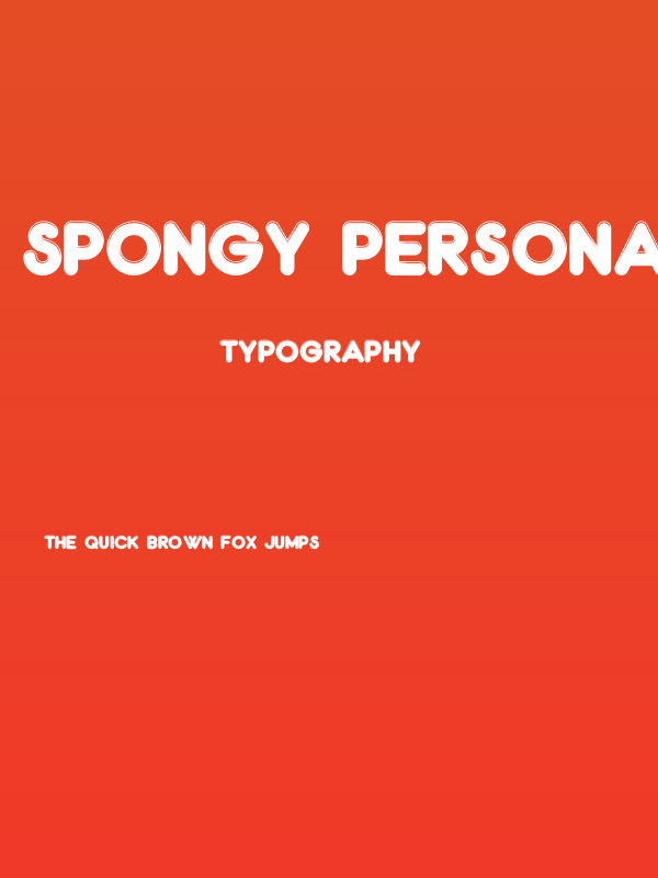 Spongy PERSONAL USE ONLY Regular Poster