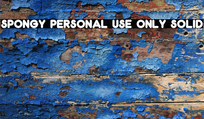 Spongy PERSONAL USE ONLY Solid Example 3