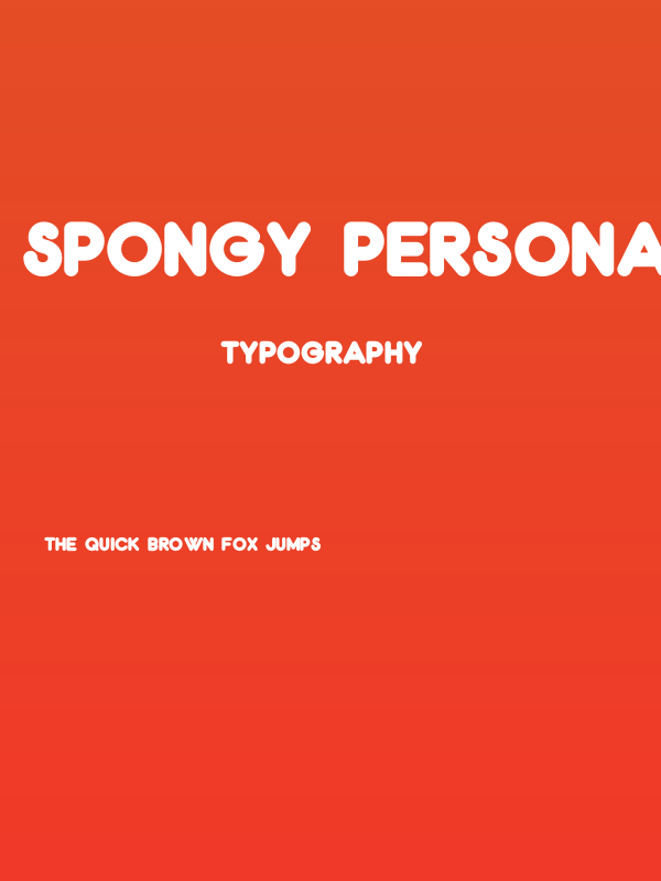 Spongy PERSONAL USE ONLY Solid Poster