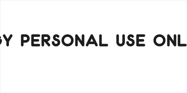 Spongy PERSONAL USE ONLY Thin Logo
