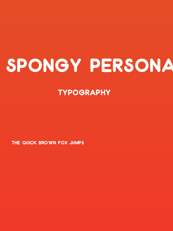 Spongy PERSONAL USE ONLY Thin Poster