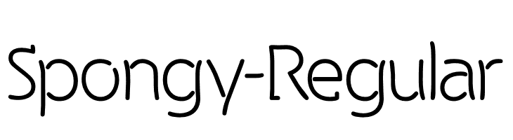Spongy-Regular  Free Fonts Download