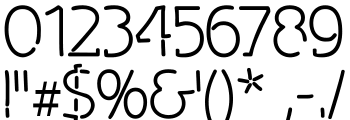 Spongy-Regular Font OTHER CHARS