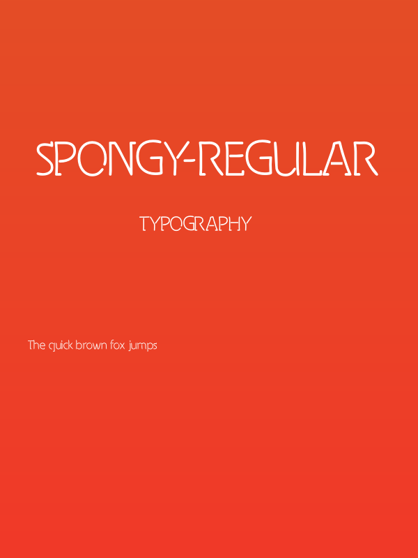 Spongy-Regular Poster